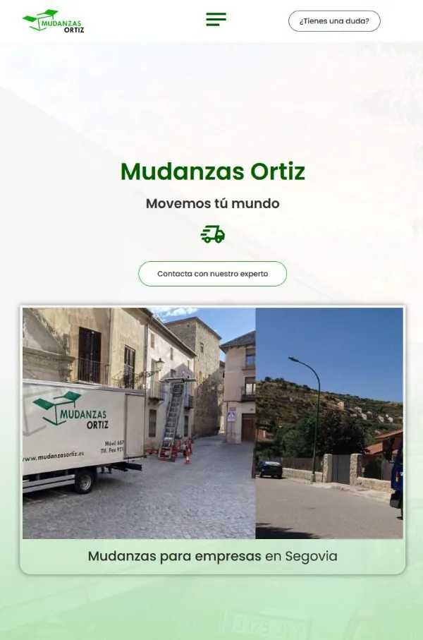 pagina web de mudanzas