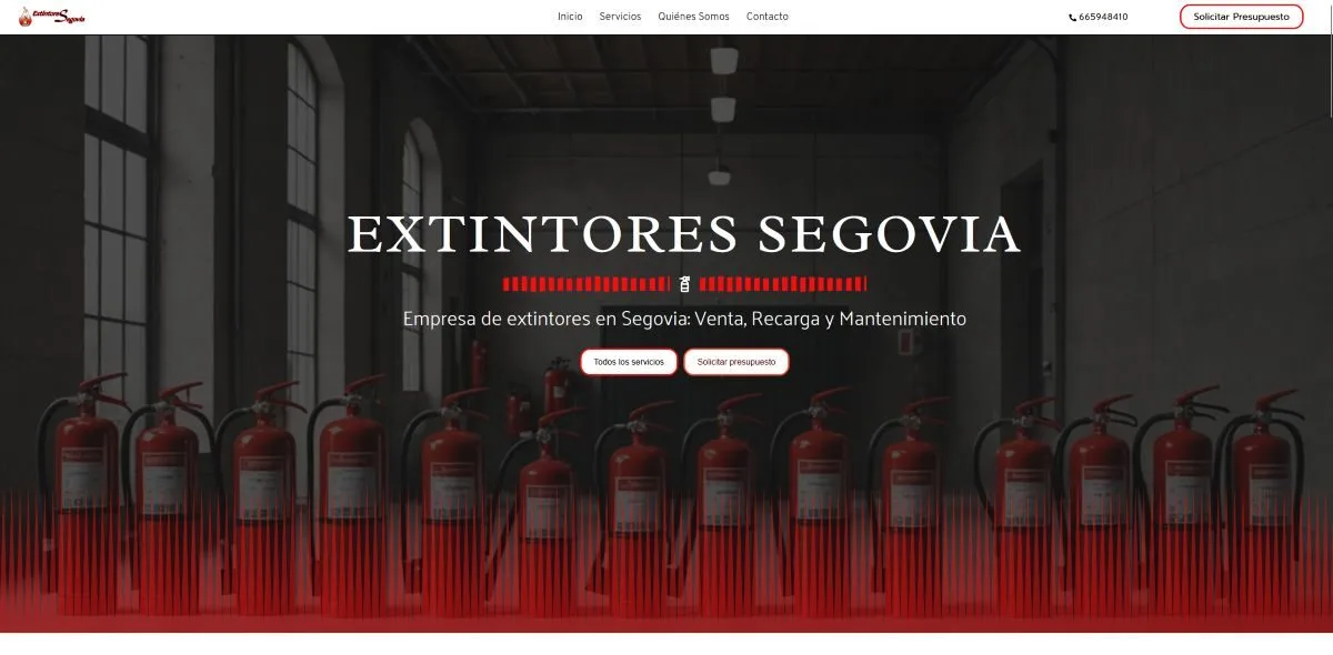 Página web extintores