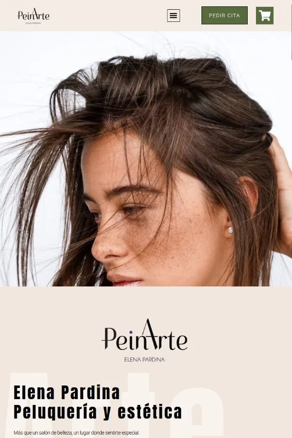 Diseño de pagina de peluqueria